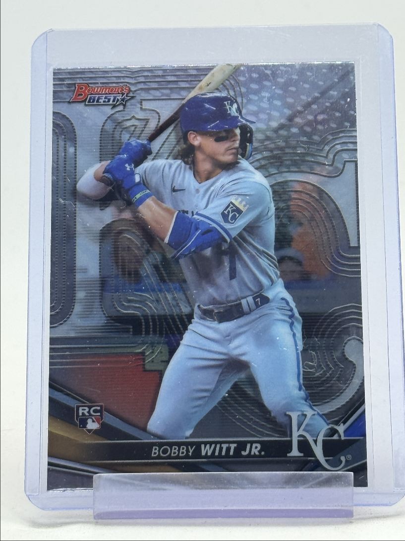 BOBBY WITT JR. 2022 BOWMAN'S BEST BASEBALL ROOKIE ROYALS #13 RC Q3152