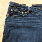 NWT 24W Levi's Boyfriend Hypersoft Distressed Medium Dark Wash Denim Blue Jeans — photo 3