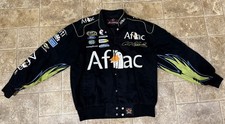 Vintage JH Design Carl Edwards Aflac NASCAR Racing Jacket Size Large
