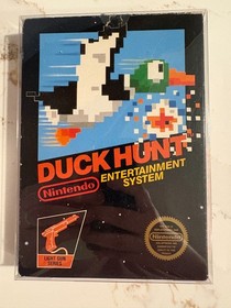 Duck Hunt - Nintendo NES CIB no cart IB, Sticker Seal Matte Hangtab, Test Market