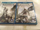 Assassins Creed III IV Black Flag Bundle Lot Nintendo Wii U Ubisoft