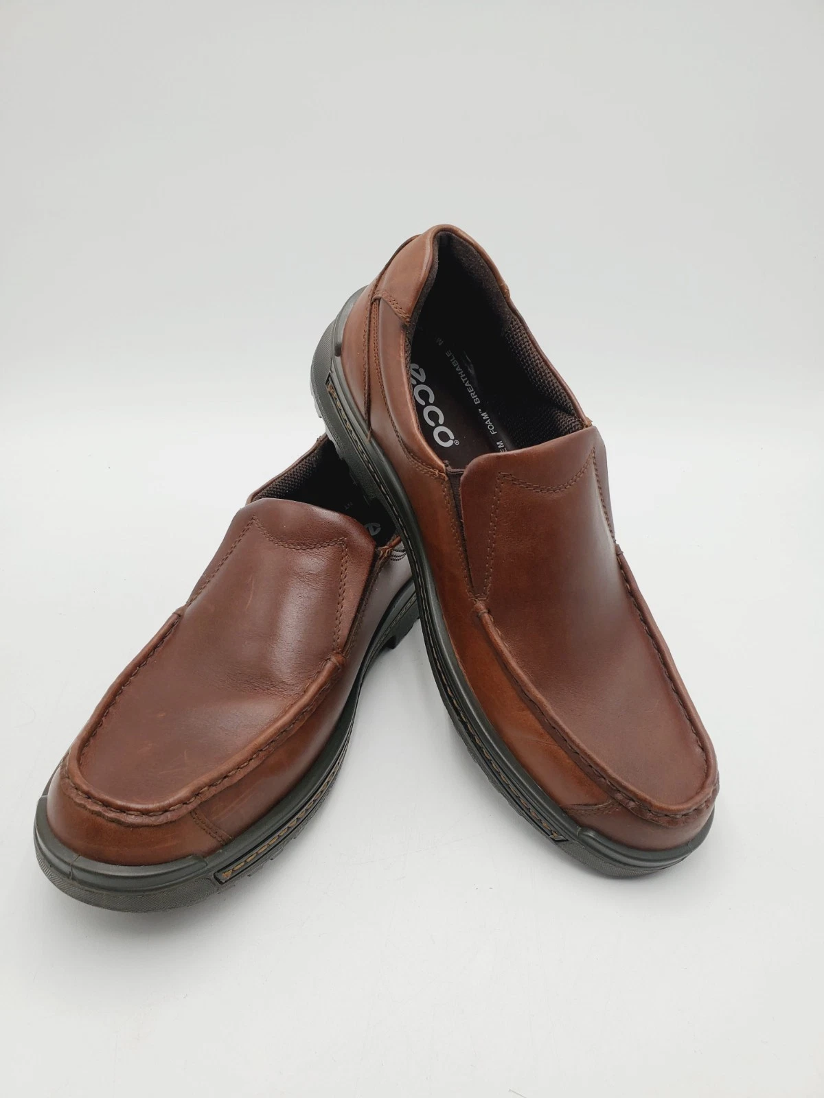 Mocassino slip on uomo Ecco in ferro taglia US 11 EU 45 marrone castagno