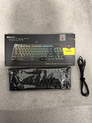 ROCCAT Vulcan TKL Pro PC USB-C Gaming Keyboard, Linear Optical Titan Switch, AIM
