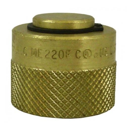 MARSHALL EXCELSIOR ME220FP Brass Propane Tank 1-1/4" Acme Vapor Return Valve Cap Forklift Lpg