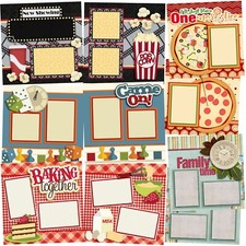 FAMILY NIGHT - Scrapbook Layout Set