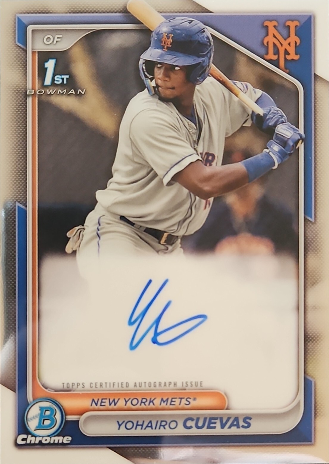 2024 Bowman Chrome Chrome Prospect Autographs#CPA-YCU Yohairo Cuevas