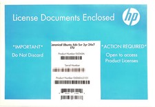 HPE Canonical Ubuntu Advanced Server Software License LTU w/3yr 24x7 Support