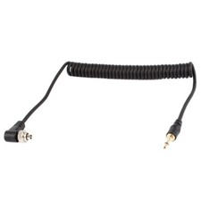 3.5mm Jack to Male PC Flash Sync Cable Cord Screw Lock for Trigger Studio Light