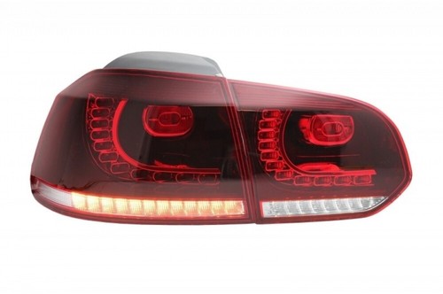 Rückleuchten Full LED für VW Golf 6 VI 08-13 Kirsche Rot R20 GTI Look LHD RHD - Afbeelding 2 van 11