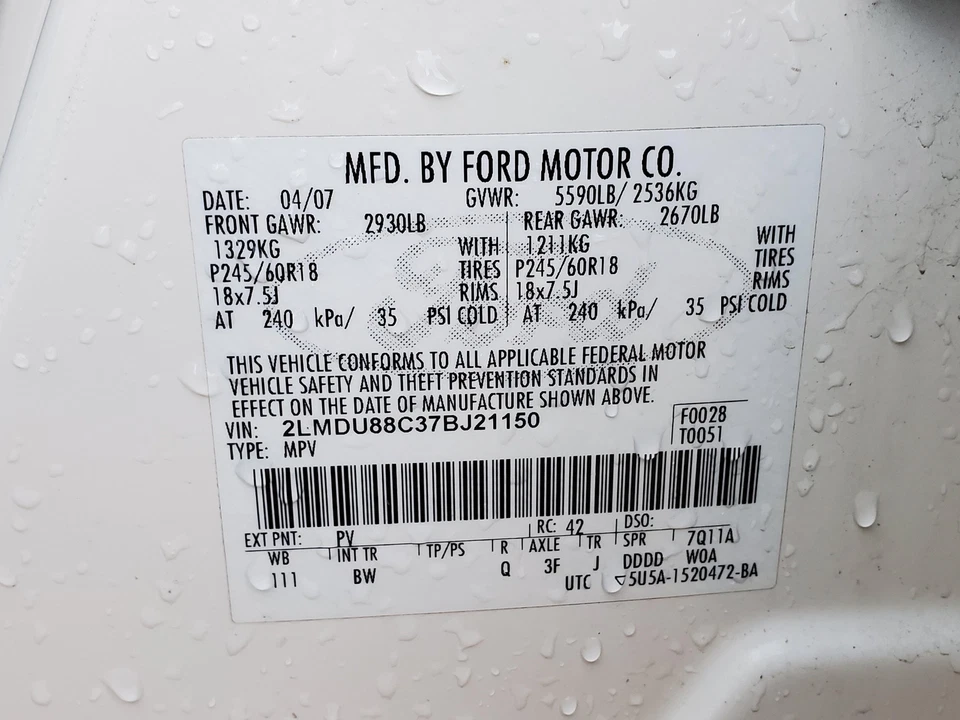 Eje delantero derecho (lado del pasajero) (AWD) 2007-2013 Lincoln/Ford MKX/Edge Foto 3 de 3