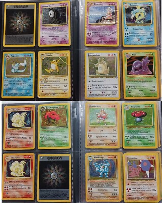Pokemon Karten Große WOTC Sammlung Holo Rare Base Sets Vintage 1999 Binder Lot