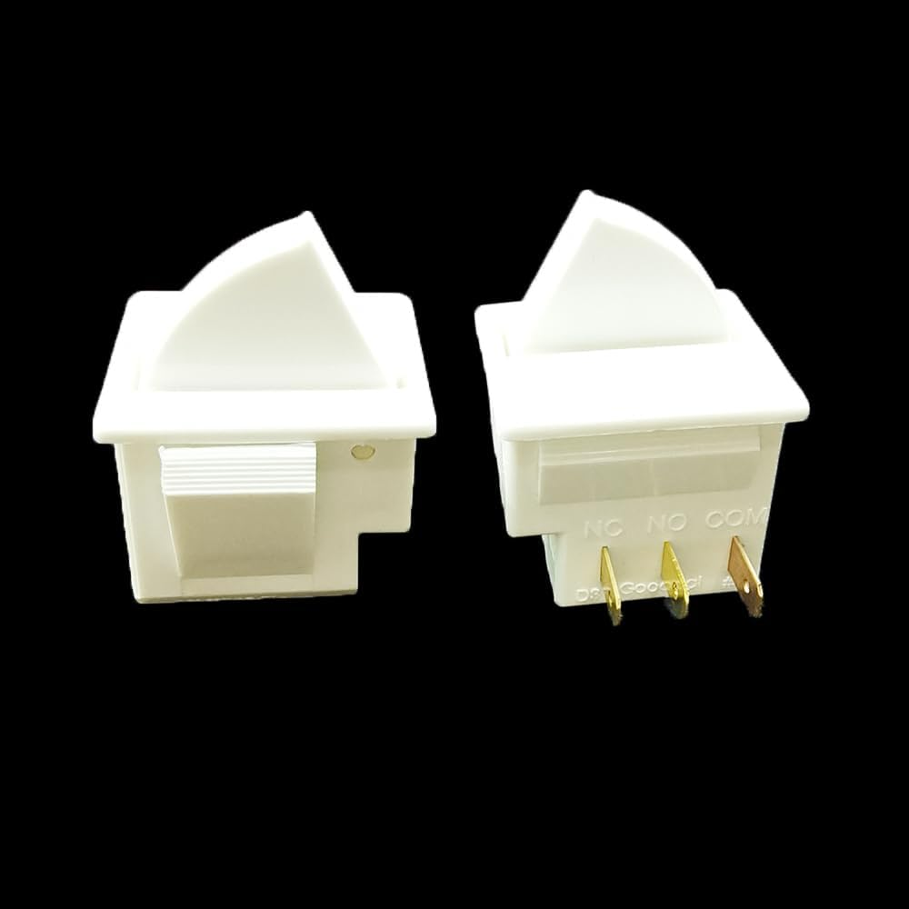 2Pcs 3-Pin Fridge Door Light Switch Compatible with GE Whirlpool Magic Chef Freezer