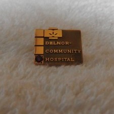 PIN'S VINTAGE DELNOR HÔPITAL COMMUNAUTAIRE GENÈVE IL 5 ANS PRIX RUBIS INFIRMIÈRE INFIRMIÈRE INFIRMIÈRE