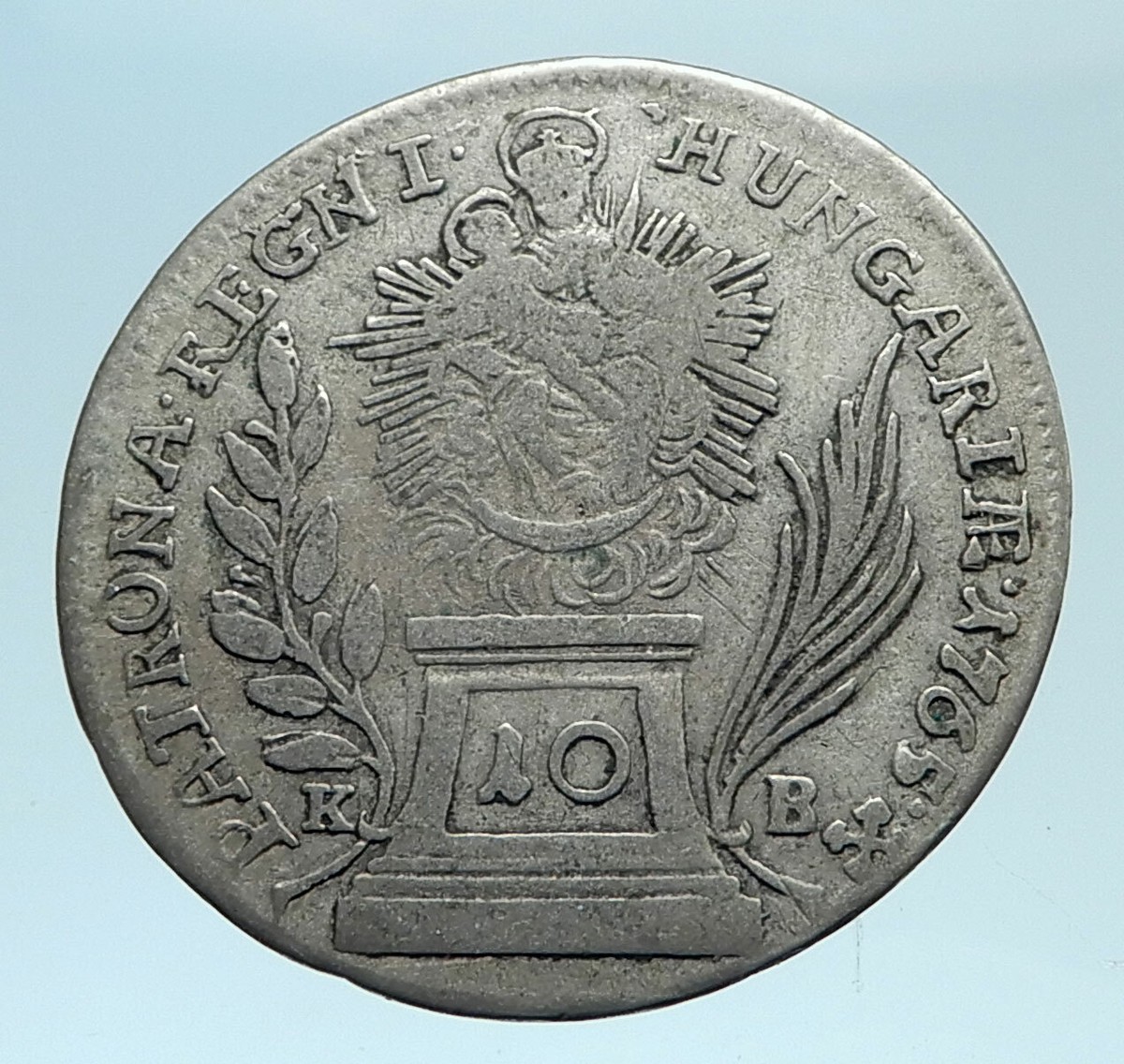 1765 AUSTRIAN STATE Marg of Burgau MARIA THERESIA Silver 10