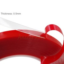 5mm 20mm x0.5mm Transparent Double Sided Strong Adhesive Tape Phone LCD Repair