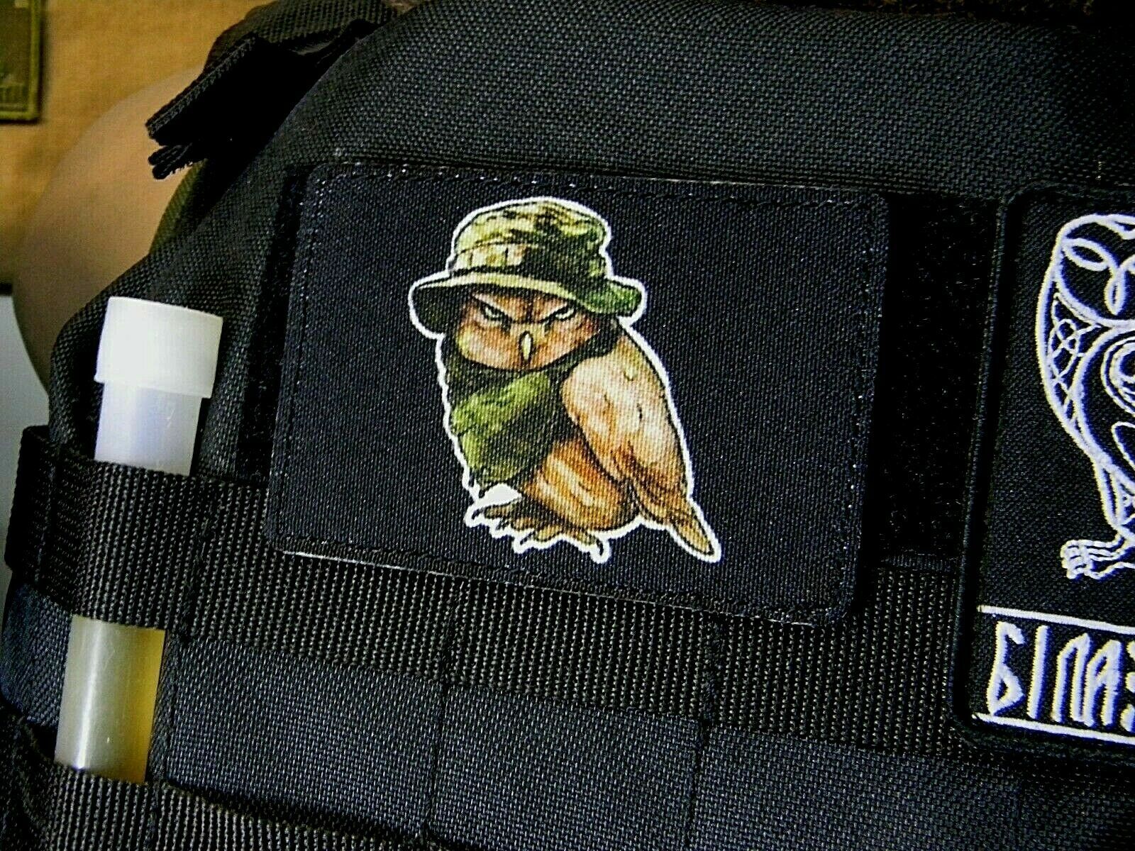 Patch moral tactique militaire armée ukrainienne SOF "Owl scout".bk