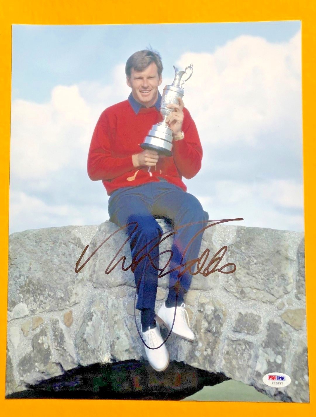 Nick Faldo Autographed Signed 11 X14 BRITISH OPEN GOLF PHOTO PSA/DNA CERTIFIED 