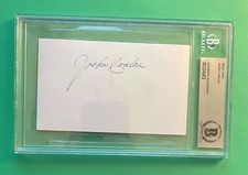 JOCKO CONLAN AUTO INDEX CARD SIGNATURE BECKETT AUTHENTIC
