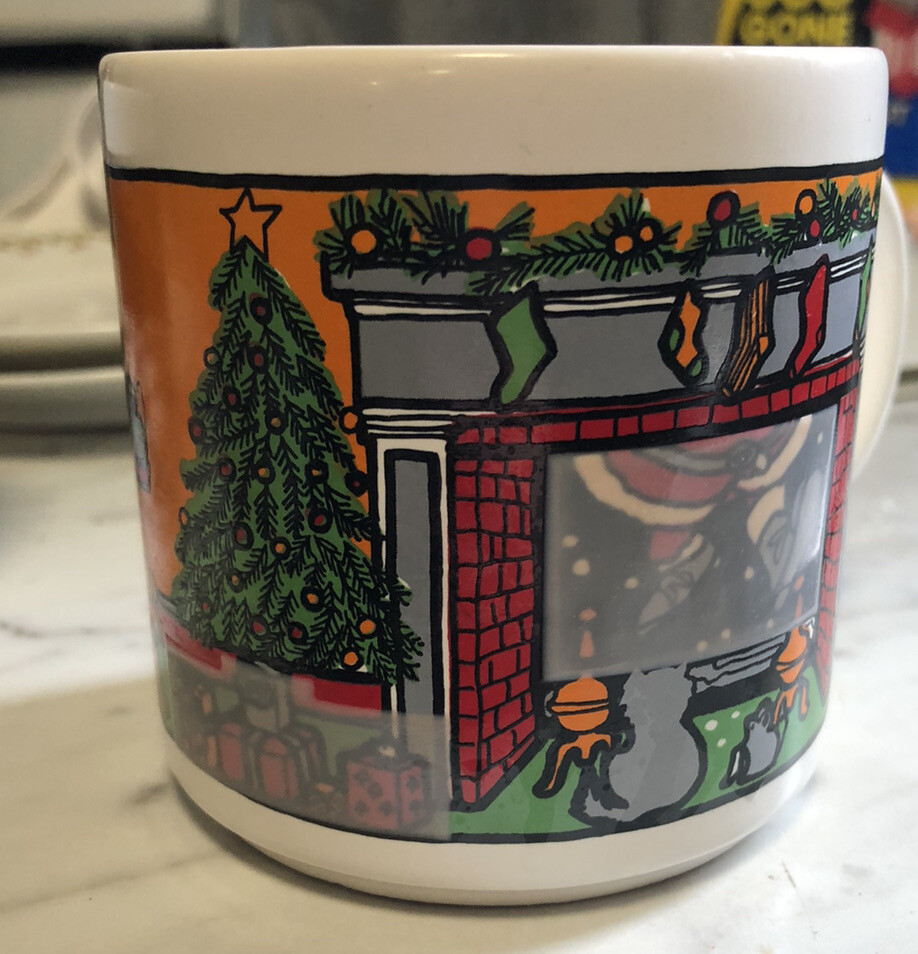 Vintage England Houze Color Changing Christmas Coffee Mug