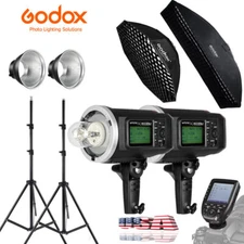 Godox 2* AD600BM 1200w Outdoor Studio Flash + AD-R6 Reflector+ XPRO-N + Softbox