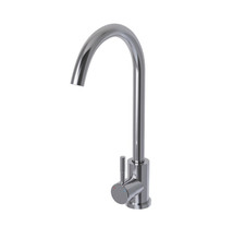 Homebase Leonie Side Single Lever Kitchen Mixer Tap Chrome