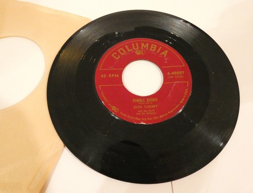 RUMBLE BOOGIE & BAND OF GOLD DON CHERRY COLUMBIA RECORDS 45 RPM - Picture 3 of 4