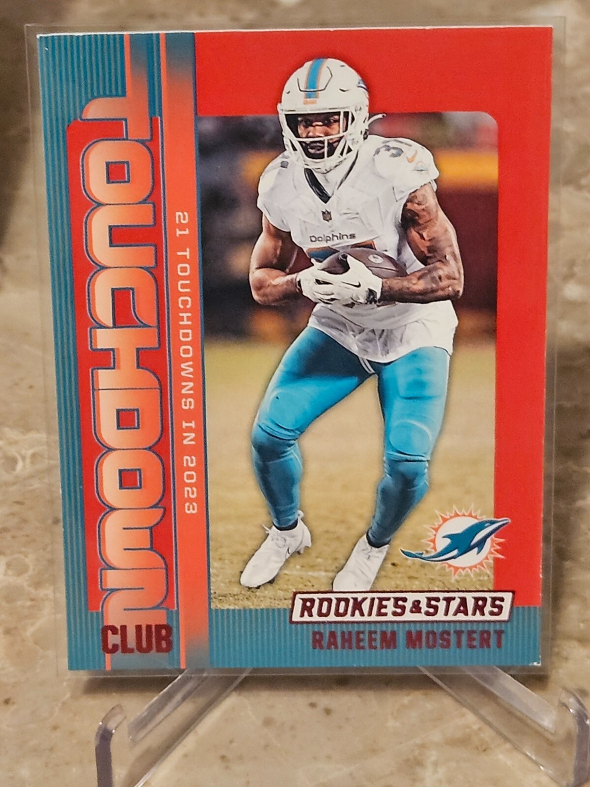 2024 Panini Rookies & Stars #TC-RMT Raheem Mostert Touchdown Club Red