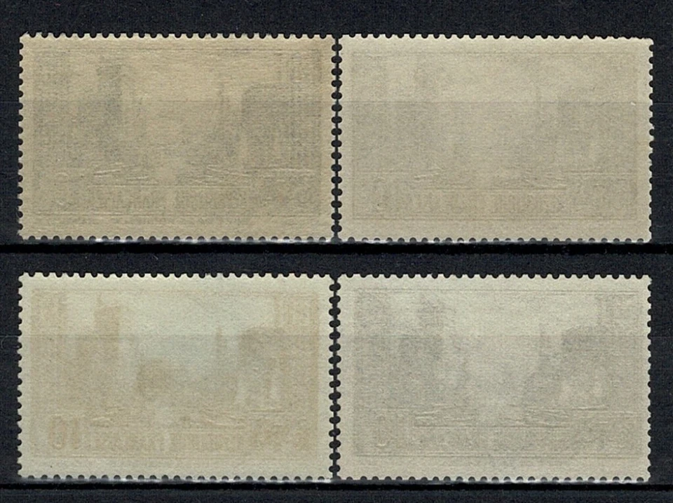 FRANCE YVERT 261-261d SCOTT 251-252 " PORT LA ROCHELLE 10F 4 STAMPS" MNH VF W804 - Image 2 of 2