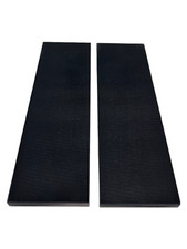 2 - .250" G10 BLACK FINE-TEXTURED KNIFE HANDLE MATERIAL SCALES