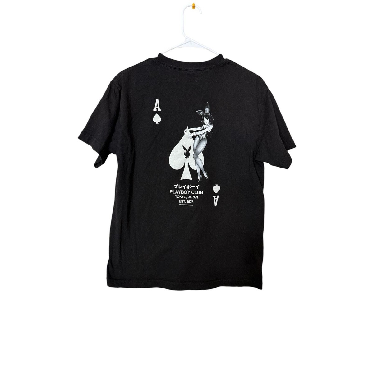 COLOR BARS x PLAYBOY TOKYO CLUB ACE OF SPADES BLACK T-SHIRT | eBay