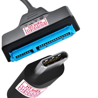 USB-C auf SATA Adapter Konverter Kabel für SATA Externe 2.5'' HDD SSD Festplatte