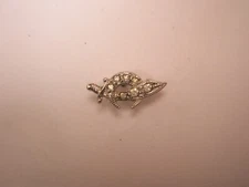 Shriner Rhinestone Masonic STERLING SILVER Vintage Tie Tack Lapel Pin s61
