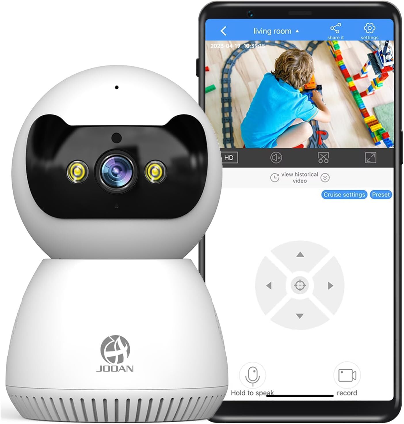 5G/2.4G Dual-Band Wifi Security Camera,2K HD Pet Camera,Ptz Indoor Camera,Bab...-image