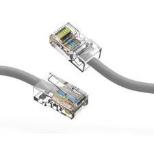 0.5Ft CAT5E UTP Ethernet Network Non Booted Cable Gray