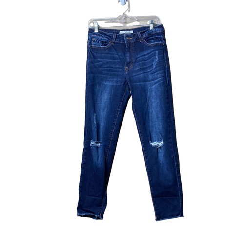 Kancan USA Mid Rise Distressed Frayed 