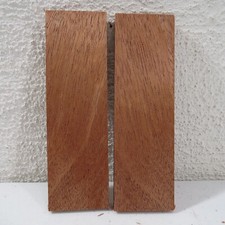 Mahogany Wood Knife Scales Figured Exotic Bookmatched Blank 5'' x 1.5'' x 5/16''
