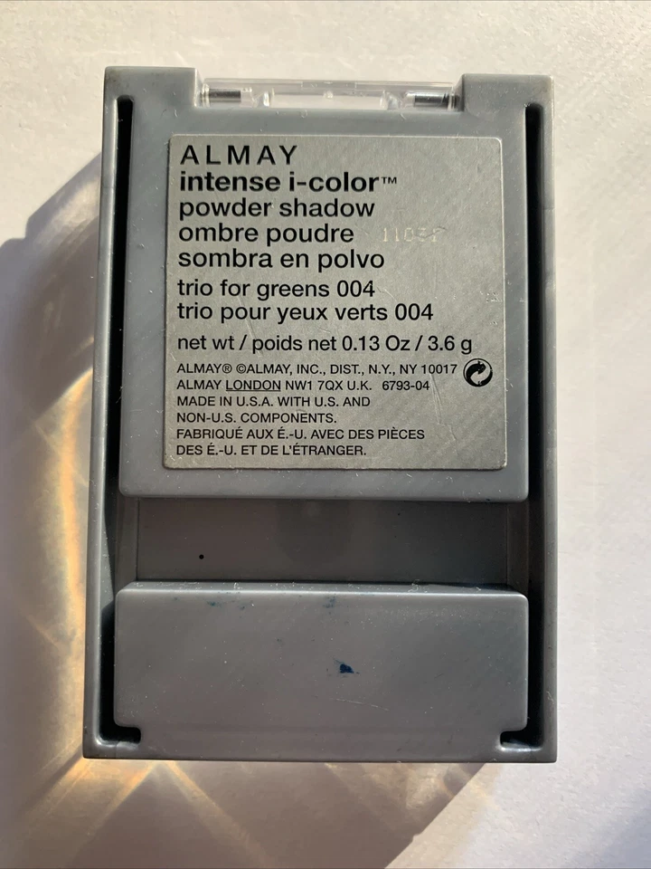 Almay Intense i-Color Trio For Greens 004 3.6g Eyeshadow Rare - Image 2 of 2