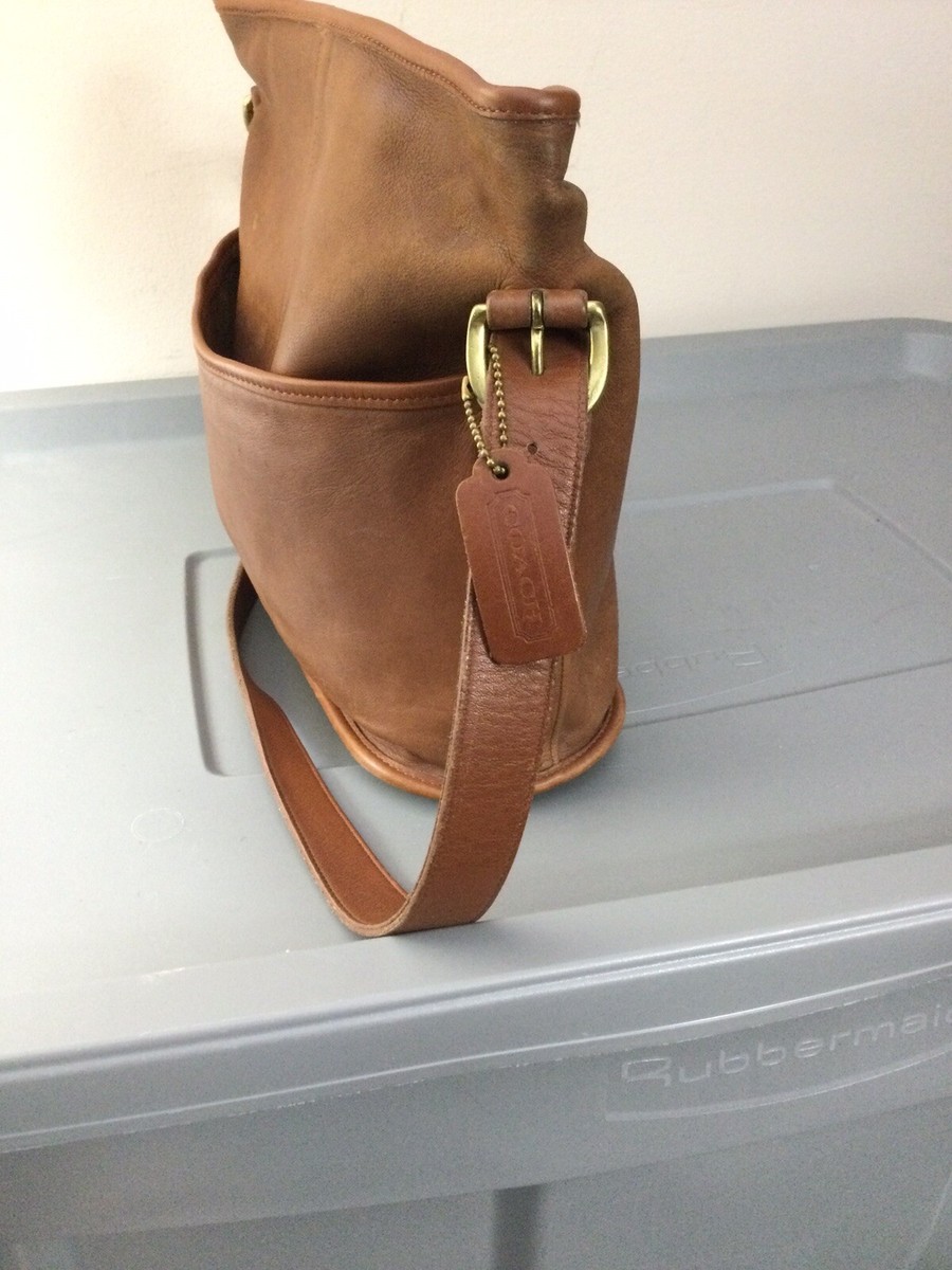 Vintage COACH BLEECKER 4153 Smooth Leather Bucket Shoulder