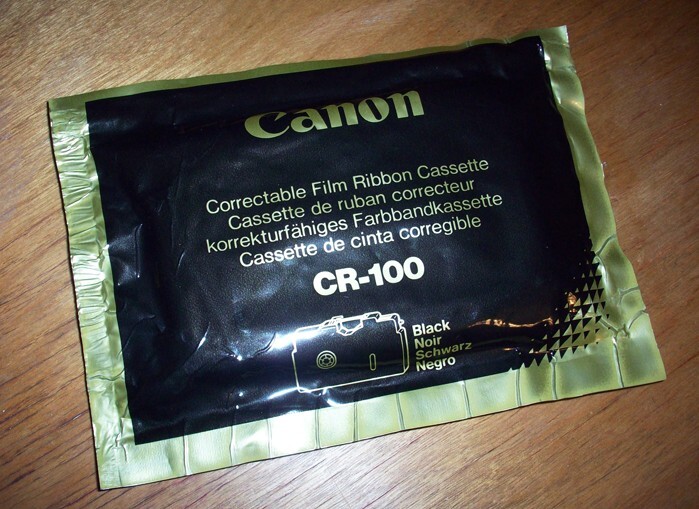 Canon CR-100 Correctable Typewriter Film Ribbon Cassette Typestar Starwriter OEM