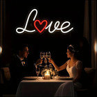 Love Neon Sign Light up Neon Signs for Room Wall Decorations,5”x12”