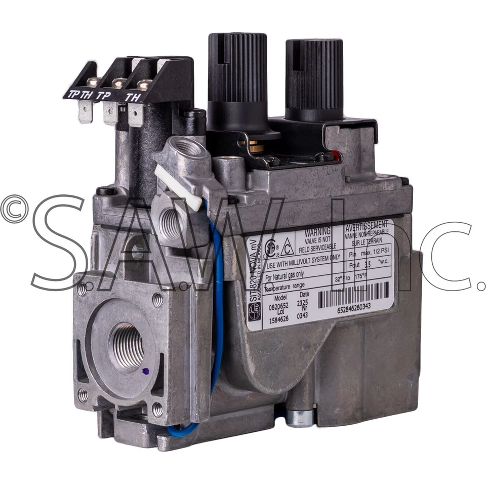 Válvula de gas natural 52677 Majestic SIT-820 Nova Mv OEM para unidades de ventilación directa Foto 3 de 4