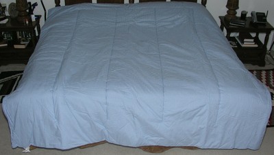 Queen Gingham Comforter Set Dust Ruffle Flat Fitted Sheets Pillow