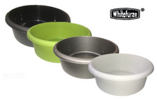 SMALL ROUND CIRCULAR HEAVY DUTY WHITEFURZE WATER WASHING UP MIXING BOWL BASIN