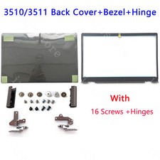 New For Dell Inspiron 15 3510 3511 3515 LCD Back Cover Front Bezel Hinge Screws