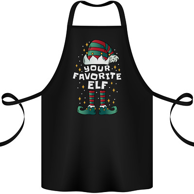 Deine Lieblingselfe lustige Weihnachten Xmas Baumwolle Schürze 100% Bio
