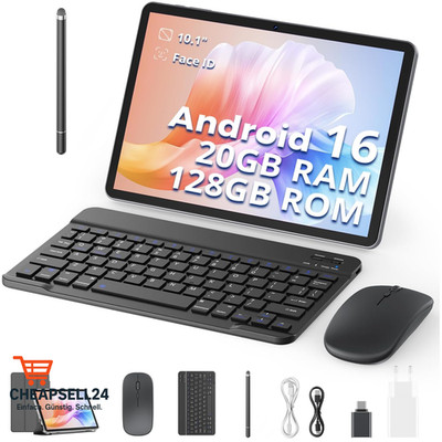 SVITOO Tablet 10 Zoll Android 16 20GB RAM 128GB