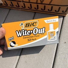 BIC Wite-Out brand Quick Dry Correction Fluid, 12 Pack Wite-Out Model