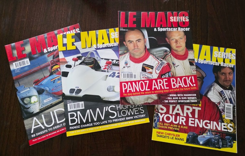 Le Mans Series & Sportscar Racer. April , May 2000 Mar, Sept 2001.