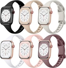Soft Narrow Sport Strap Compatible with Apple Watch 40mm 44mm Series 8 7