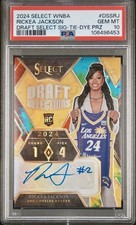 2024 Select WNBA Draft Selections Signatures Rickea Jackson Tie Dye Auto PSA 10!
